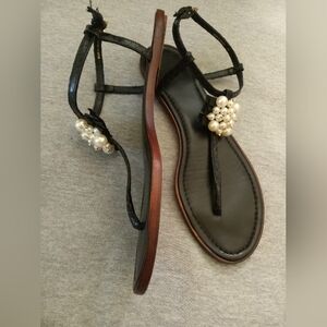Kate Spade thong Leather Sandals 9M